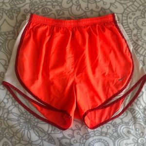 Orange Nike Dri Fit Shorts